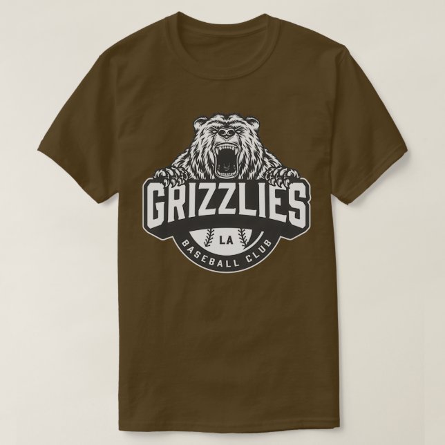 Grizzlies basebolllag 2 t shirt (Design framsida)