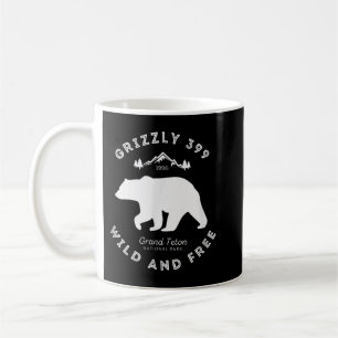 Grizzly 399 Vild "Free Grand Teton National Park" Kaffemugg