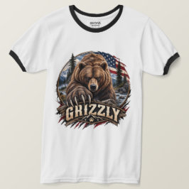 Grizzly – Amerikansk vildmark T Shirt