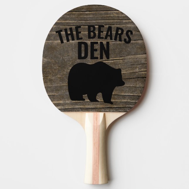 GRIZZLY BÄRA DEN PONG PADDLES PINGISRACKET (Framsidan)