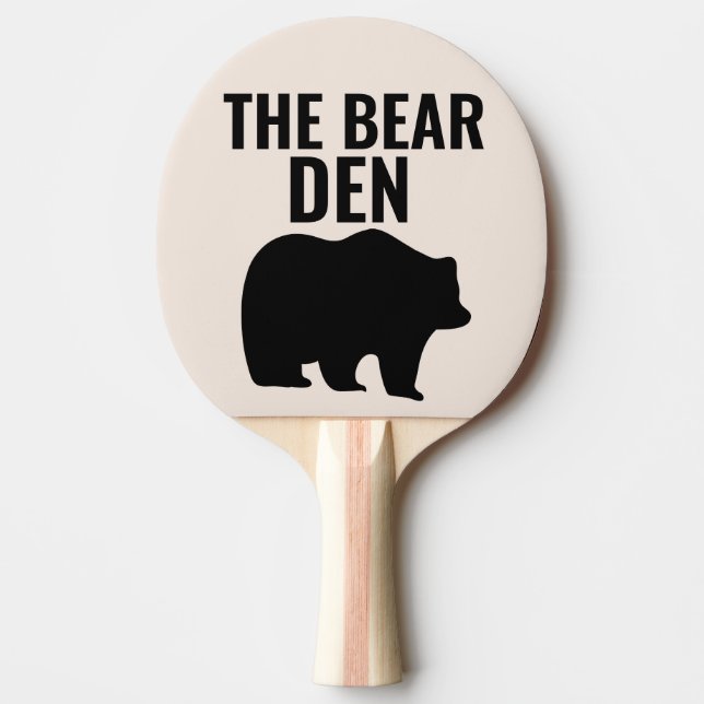 GRIZZLY BÄRA DEN PONG PADDLES PINGISRACKET (Framsidan)