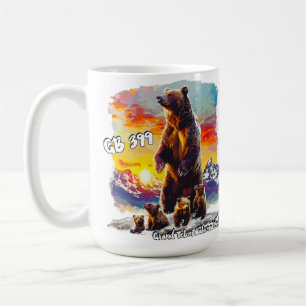 Grizzly Bear 399 4 Unge Grand Teton National Park Kaffemugg