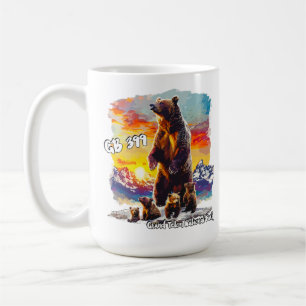 Grizzly Bear 399 4 Unge Grand Teton National Park Kaffemugg