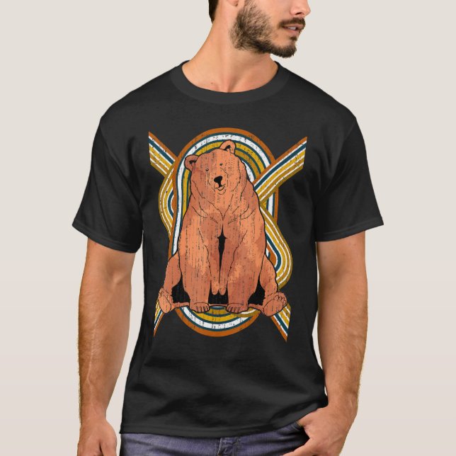 Grizzly Bear Älskare Forest Nature Animal Wildlife T Shirt (Framsida)