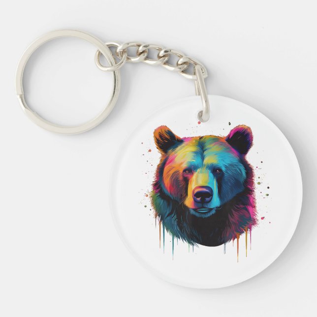 Grizzly Bear Älskare Pop Art Big Grizzly Bear (Framsidan)