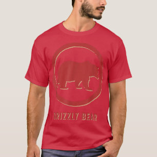 Grizzly Bear Älskare Vintage Retro Stil Animal T Shirt