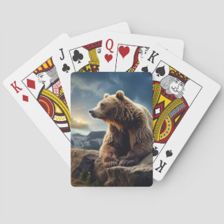 Grizzly Bear Animal Nature Majestic Vild Casinokort