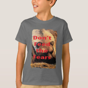 Grizzly Bear Art Mata inte rädslan Tröja