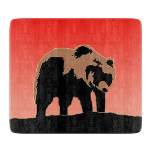 Grizzly Bear at Sunset - Original Wildlife Art