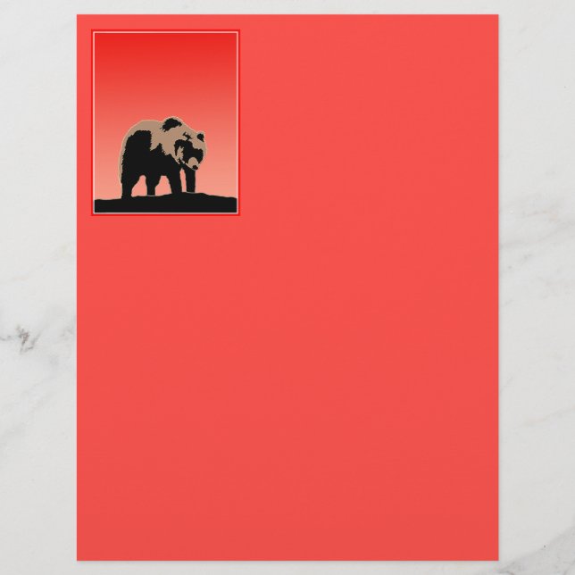 Grizzly Bear at Sunset - Original Wildlife Art (Framsida)