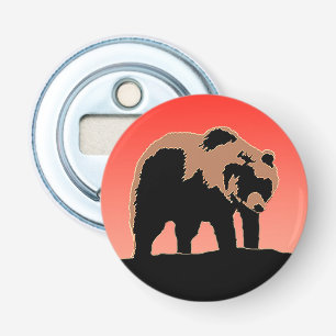 Grizzly Bear at Sunset - Original Wildlife Art Flasköppnare