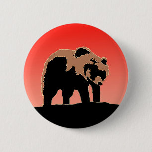 Grizzly Bear at Sunset - Original Wildlife Art Knapp