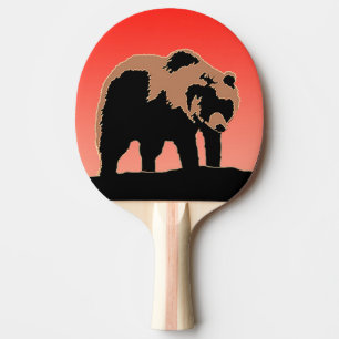 Grizzly Bear at Sunset - Original Wildlife Art Pingisracket