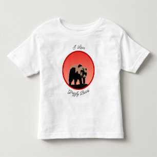 Grizzly Bear at Sunset - Original Wildlife Art to T Shirt