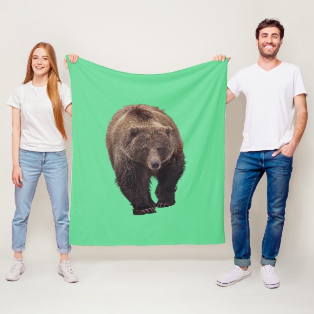 GRIZZLY BEAR BLANKET FLEECEFILT (På plats)