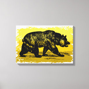 Grizzly Bear Canvastryck