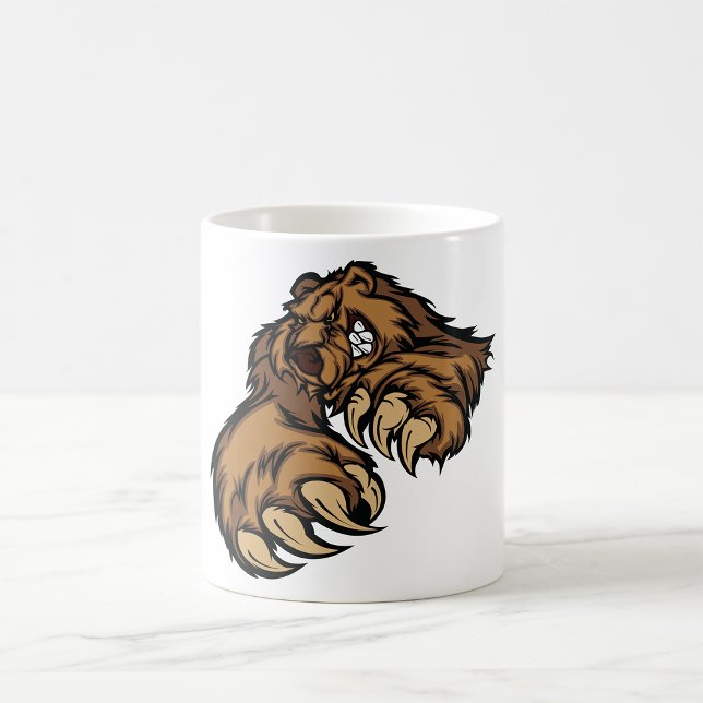 Grizzly Bear Claw Maskot Kaffemugg (Skapare uppladdad)
