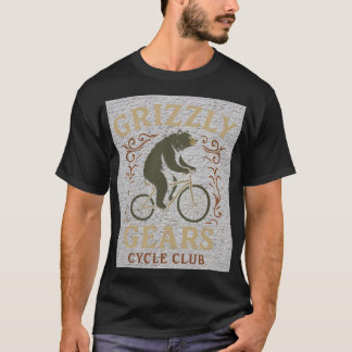 Grizzly Bear Cykling — ”Grizzly Gears Cycle Club T Shirt