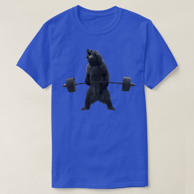 Grizzly Bear     DeadliftGym  T Shirt (Design framsida)