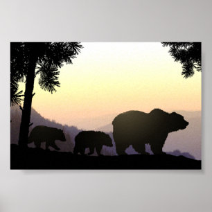 Grizzly Bear-familjen Poster