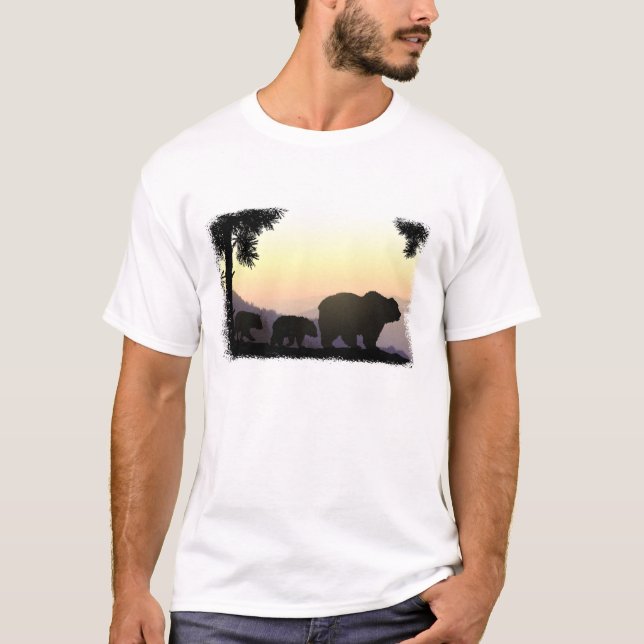 Grizzly Bear-familjen T Shirt (Framsida)