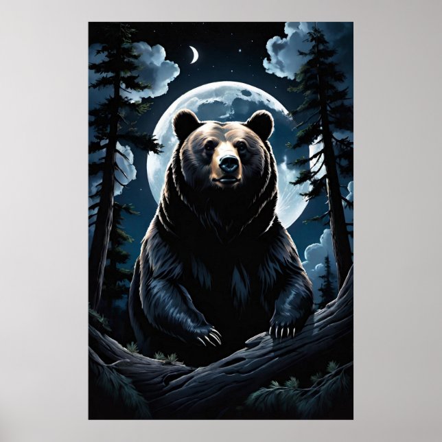 Grizzly Bear Forest Poster (Framsidan)