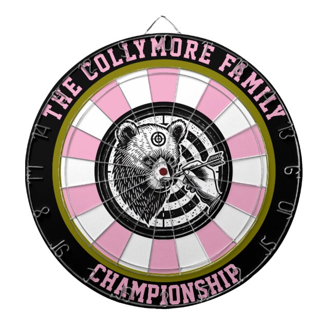 Grizzly Bear Forest Target Art Darttavla (Framsidan)