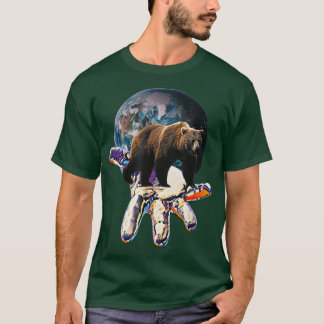 Grizzly Bear Grizzlies Predator Bears Motif Forest T Shirt