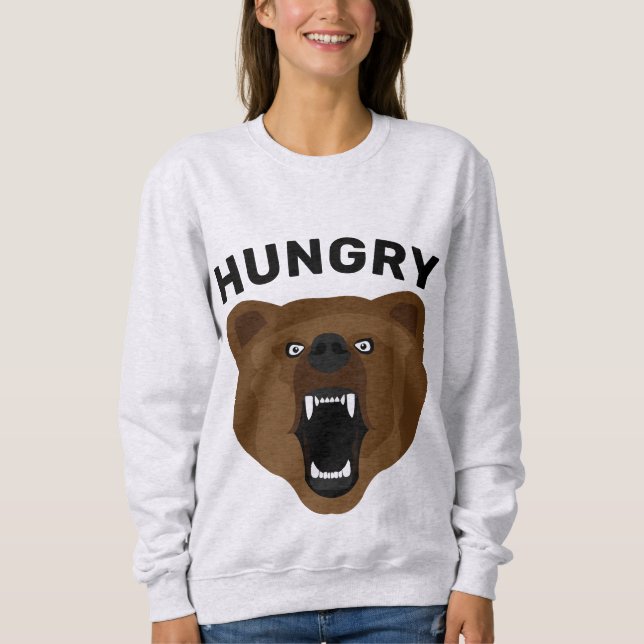 GRIZZLY BEAR HUNGRIGA MAMMA FUNNY T-Shirts (Framsida)