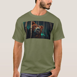 Grizzly Bear i Skogen T Shirt