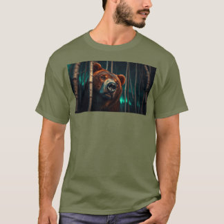 Grizzly Bear i Skogen T Shirt