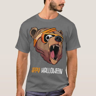 Grizzly Bear in Sunglasses Lazy Halloween Costume T Shirt