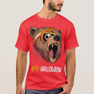 Grizzly Bear in Sunglasses Lazy Halloween Costume T Shirt