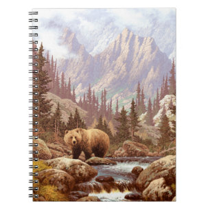 Grizzly Bear in the Rocky mountains / AF-006 björn Anteckningsbok