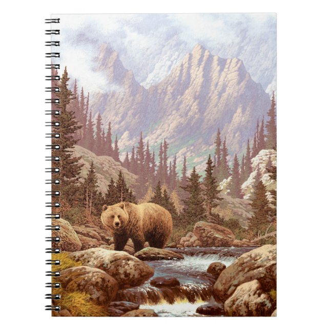 Grizzly Bear in the Rocky mountains / AF-006 björn Anteckningsbok (Framsidan)