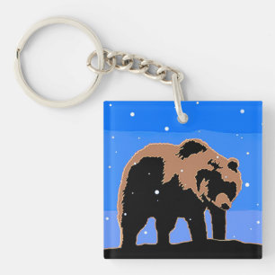 Grizzly Bear in Winter - Original Wildlife Art