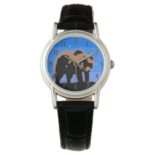 Grizzly Bear in Winter - Original Wildlife Art Armbandsur