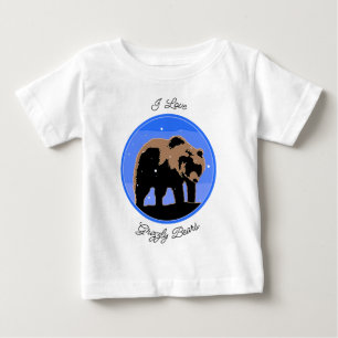 Grizzly Bear in Winter - Original Wildlife Art Ba T Shirt
