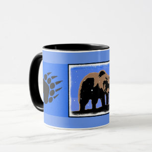 Grizzly Bear in Winter - Original Wildlife Art Mugg