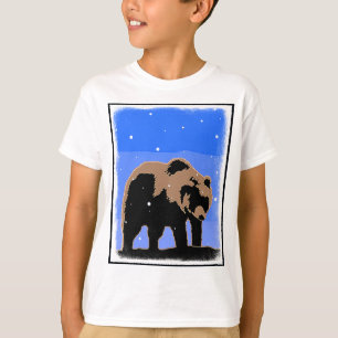 Grizzly Bear in Winter - Original Wildlife Art T Shirt