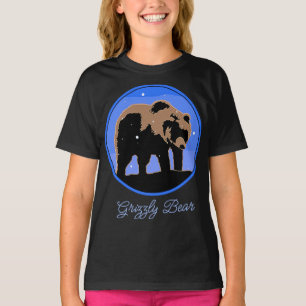 Grizzly Bear in Winter - Original Wildlife Art T- T Shirt