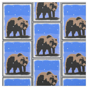 Grizzly Bear in Winter - Original Wildlife Art Tyg