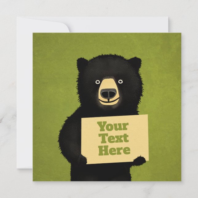 Grizzly Bear Inbjudningar (Framsida)