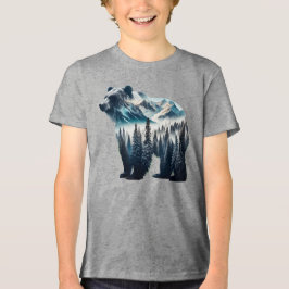 Grizzly Bear Mountains and Forests T Shirt