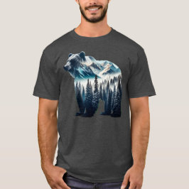 Grizzly Bear Mountains and Forests T Shirt