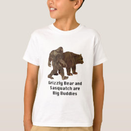 Grizzly Bear och Sasquatch är Big Buddies T-shirt