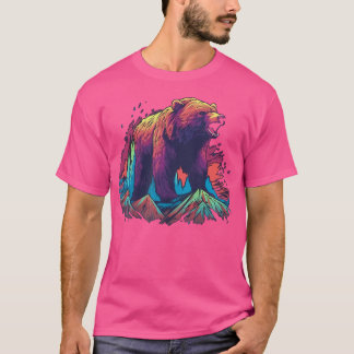 Grizzly Bear Outdoor Nature Alaska Hunking Hiking T Shirt