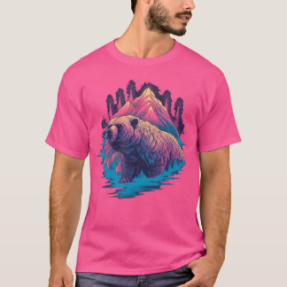 Grizzly Bear Outdoor Nature Alaska Hunking Hiking T Shirt