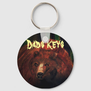 GRIZZLY BEAR PAPPA-nyckelkedja Nyckelring