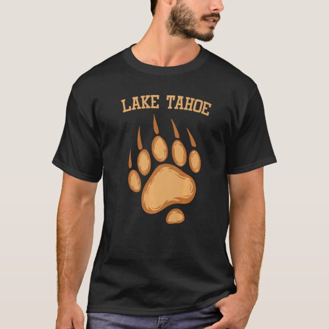 Grizzly Bear Paw Lake Tahoe T Shirt (Framsida)